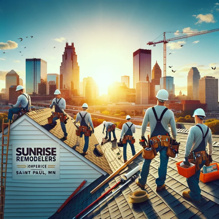 Sunrise Remodelers' Professional Roofing Team at Work in Saint Paul